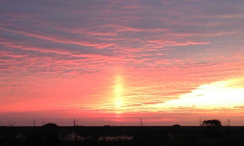 2011年10月19日の夕焼け
