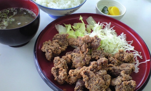 クジラ竜田揚げ