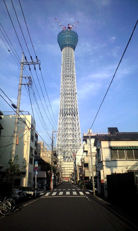 下町風景とスカイツリー