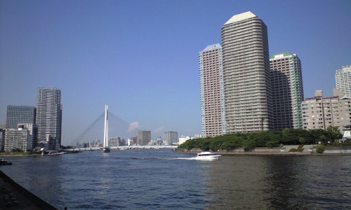 中央大橋と石川島