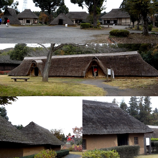 古代家屋復元・鹿の子史跡