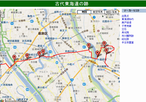 古代東海道地図