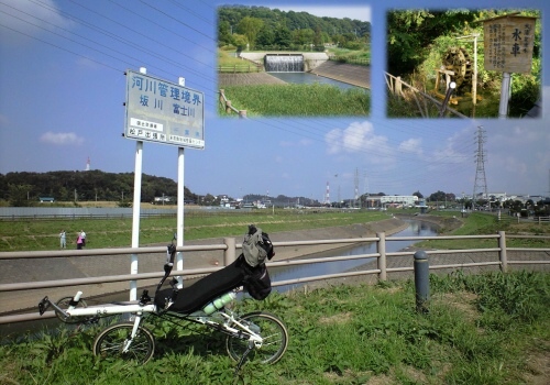 坂川と富士川の合流点