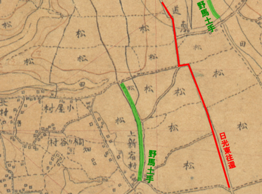 明治時代の江戸川台と初石付近.gif