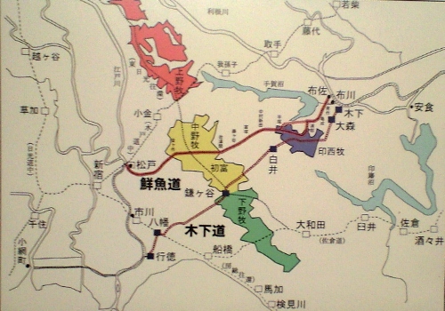 木下街道と鮮魚街道