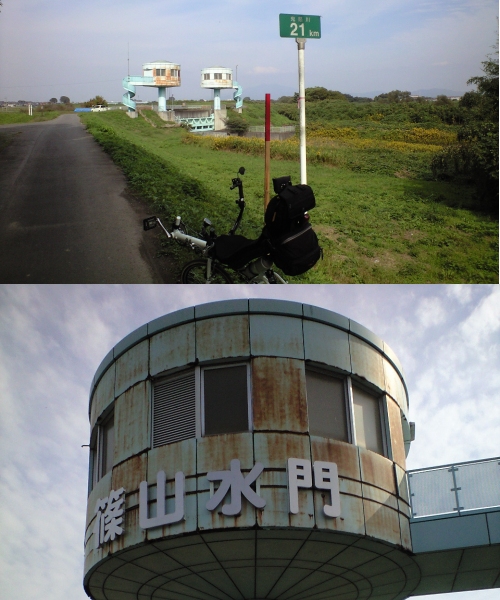 鬼怒川左岸21km 篠山水門