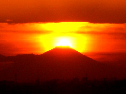 ダイヤモンド富士2007年12月24日