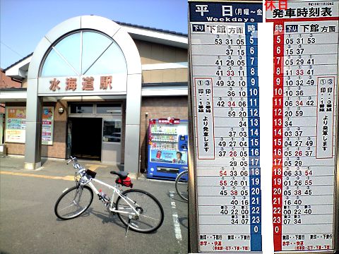 水海道駅と時刻表