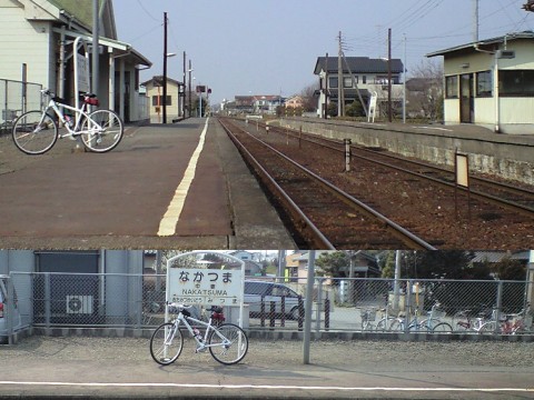 無人駅の風景