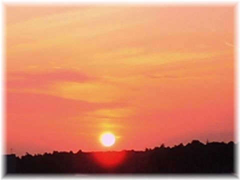おおたかの森の夕日