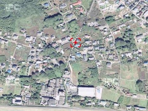 山崎の三叉路地図